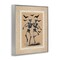 Stupell Industries Vintage Dancing Skeletons Stamp Framed Giclee, design by Arlington Prints